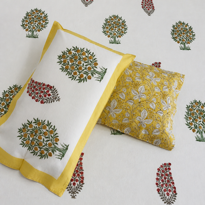 Amrit Bagh Hand Block Cotton Bedsheet