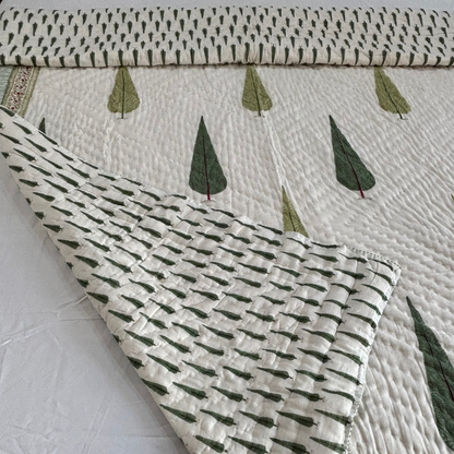 Devdar Heritage Hand Block Jaipuri Razai / Quilt