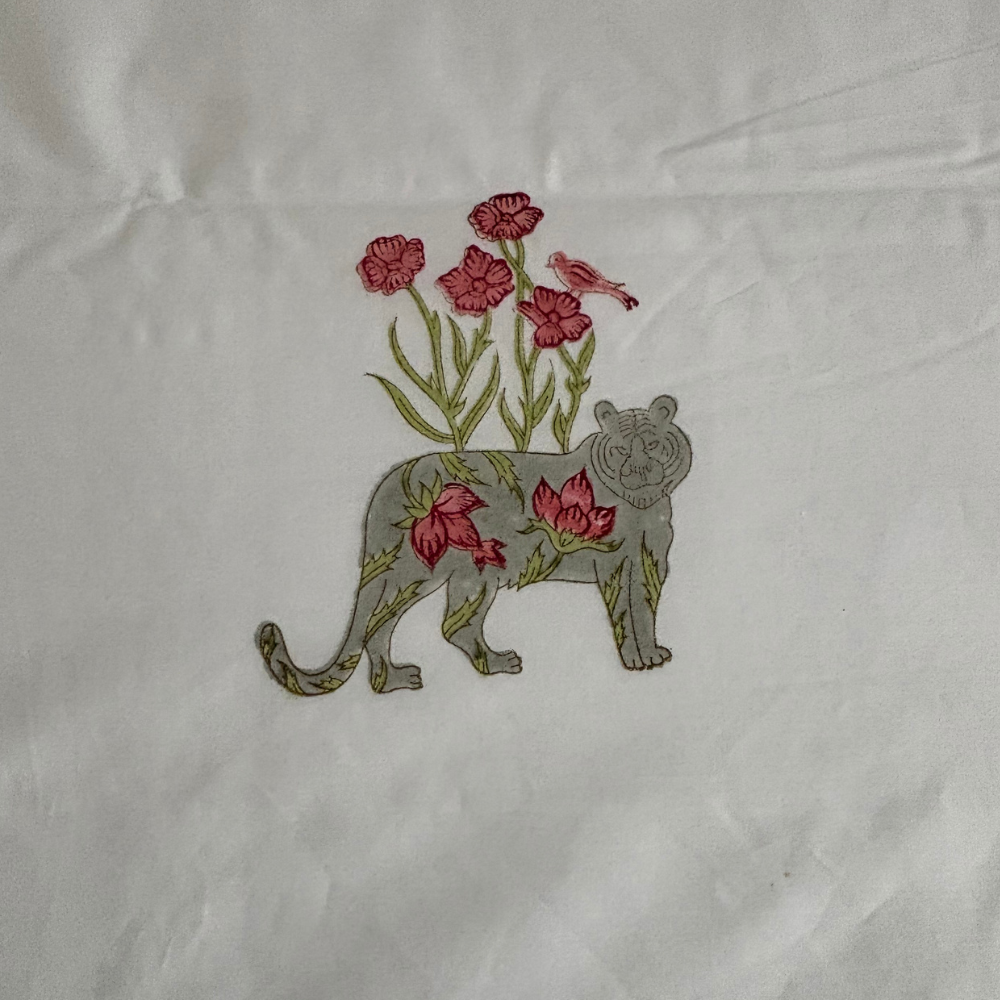 Royal Bagh hand block printed cotton bedsheet