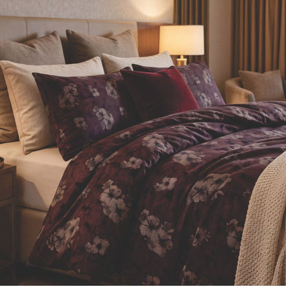 Wine Rose Petal Bedsheet